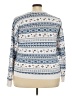 LC Lauren Conrad Print White Pullover Sweater Size XXL - photo 2