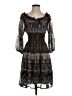 Zara Basic 100% Polyester Paisley Brown Cocktail Dress Size S - photo 1