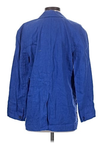 Madewell Double-Breasted Crossover Blazer in 100% Linen (view 2)