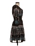 Zara Basic 100% Polyester Paisley Brown Cocktail Dress Size S - photo 4