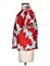 Tori Richard Floral Red Short Sleeve Blouse Size S - photo 5