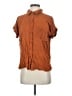 Lulus 100% Rayon Brown Short Sleeve Blouse Size S - photo 1