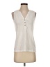 Lilly Pulitzer Ivory Sleeveless Button-Down Shirt Size XS - photo 1