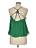 Double Zero 100% Polyester Green Sleeveless Blouse Size M - photo 2