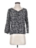 Cache Cache Gray 3/4 Sleeve Blouse Size 2 - photo 1
