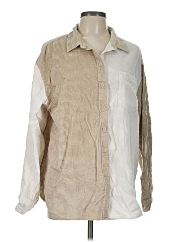American Eagle Outfitters Long Sleeve Button-Down Shirt (view 1)