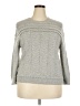 J.Crew Chevron-herringbone Gray Pullover Sweater Size XXL - photo 1