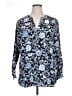 Old Navy Floral Blue 3/4 Sleeve Blouse Size XL - photo 1