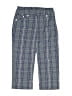 Justice Plaid Blue Casual Pants Size 8 - photo 1