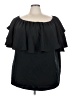 Roaman's Black Short Sleeve Top Size 24 - photo 1
