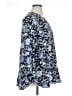 Old Navy Floral Blue 3/4 Sleeve Blouse Size XL - photo 4