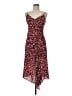 Dress Forum 100% Polyester Floral Red Casual Dress Size M - photo 1