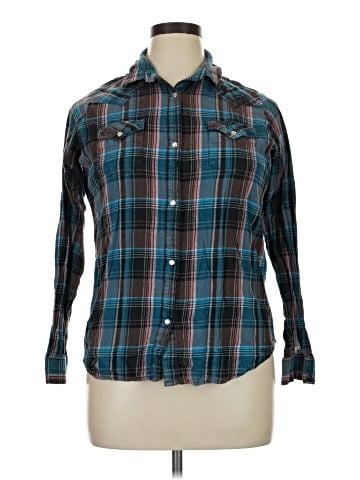 Wrangler Jeans Co Long Sleeve Button-Down Shirt (view 1)