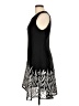 DKNY 100% Polyester Graphic Black Cocktail Dress Size L (estimated) - photo 5