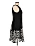 DKNY 100% Polyester Graphic Black Cocktail Dress Size L (estimated) - photo 4