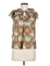Ulla Johnson Brown Short Sleeve Blouse Size 6 - photo 1