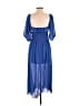 Franco 100% Polyester Blue Casual Dress Size S - photo 2