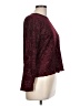 Laura Scott 100% Polyester Burgundy Long Sleeve Top Size L - photo 4