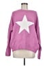 Vince Camuto Stars Pink Pullover Sweater Size M - photo 1