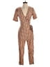 Dress Forum Polka Dots Brown Jumpsuit Size S - photo 1