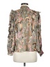 Ulla Johnson Paisley Gold Long Sleeve Blouse Size 6 - photo 2