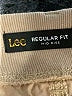 Lee Solid Tan Khaki Shorts Size 16w - photo 3