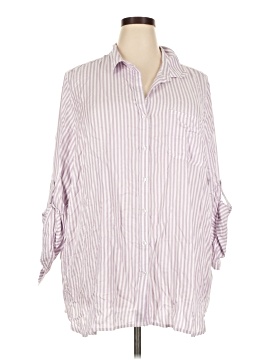 Derek Heart 3/4 Sleeve Button Down Shirt