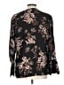 Roz & Ali 100% Polyester Floral Black 3/4 Sleeve Blouse Size L - photo 2