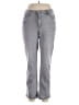 Jones New York Chevron-herringbone Gray Jeans Size 14 - photo 1