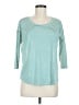 Freebird Teal 3/4 Sleeve Top Size M - photo 1