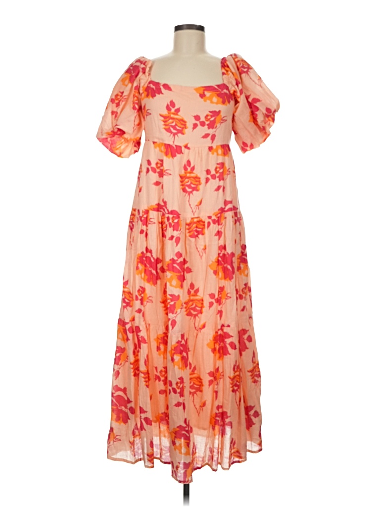 Pre-owned Assorted Brands Casual Dress In Orange