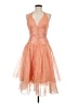 Bari Jay 100% Polyester Orange Cocktail Dress Size 6 - photo 1