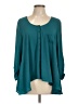 Style&Co 100% Polyester Teal Long Sleeve Blouse Size L - photo 1