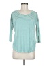 Freebird Teal 3/4 Sleeve Top Size M - photo 1