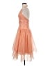 Bari Jay 100% Polyester Orange Cocktail Dress Size 6 - photo 5