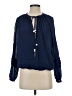 Ramy Brook 100% Viscose Blue Long Sleeve Blouse Size S - photo 1