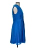 Rebecca Taylor 100% Polyester Solid Blue Cocktail Dress Size 4 - photo 4