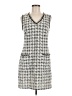 Max Studio Houndstooth Gray Casual Dress Size M - photo 1