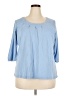 Avenue Blue 3/4 Sleeve Blouse Size 26 - photo 1