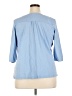 Avenue Blue 3/4 Sleeve Blouse Size 26 - photo 2
