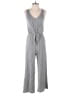 Caution to the Wind Solid Gray Jumpsuit Size S - photo 1
