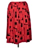 Draper's & Damon's 100% Polyester Graphic Red Casual Skirt Size 16 (petite) - photo 1