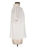 CeCe 100% Polyester Ivory Short Sleeve Blouse Size M - photo 4