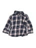 Old Navy 100% Cotton Plaid Blue Long Sleeve Button-Down Shirt Size 12-18 mo - photo 1