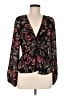 A.L.C. 100% Silk Black Long Sleeve Silk Top Size 6 - photo 1