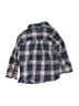Old Navy 100% Cotton Plaid Blue Long Sleeve Button-Down Shirt Size 12-18 mo - photo 2