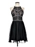 Francesca's 100% Polyester Black Cocktail Dress Size S - photo 1