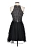 Francesca's 100% Polyester Black Cocktail Dress Size S - photo 2