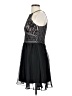 Francesca's 100% Polyester Black Cocktail Dress Size S - photo 5