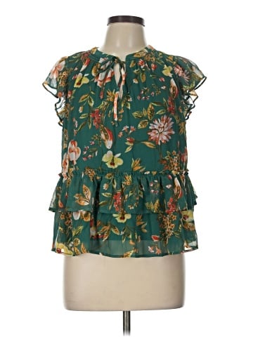 LC Lauren Conrad Short Sleeve Blouse (view 1)